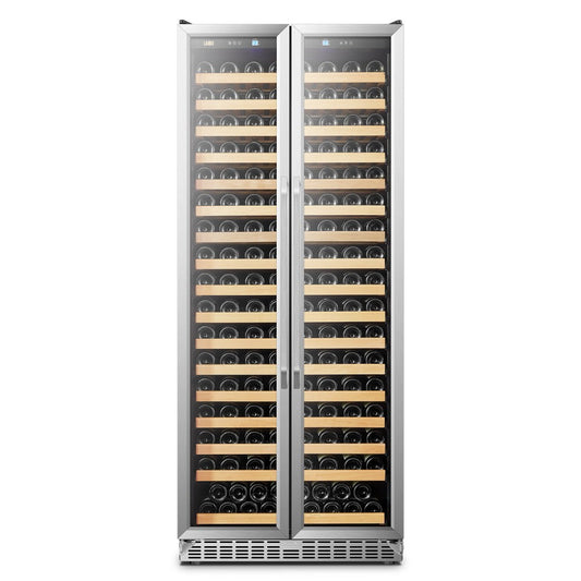 Lanbo Appliances Luxury 289 Bottles Dual Door Wine Cooler