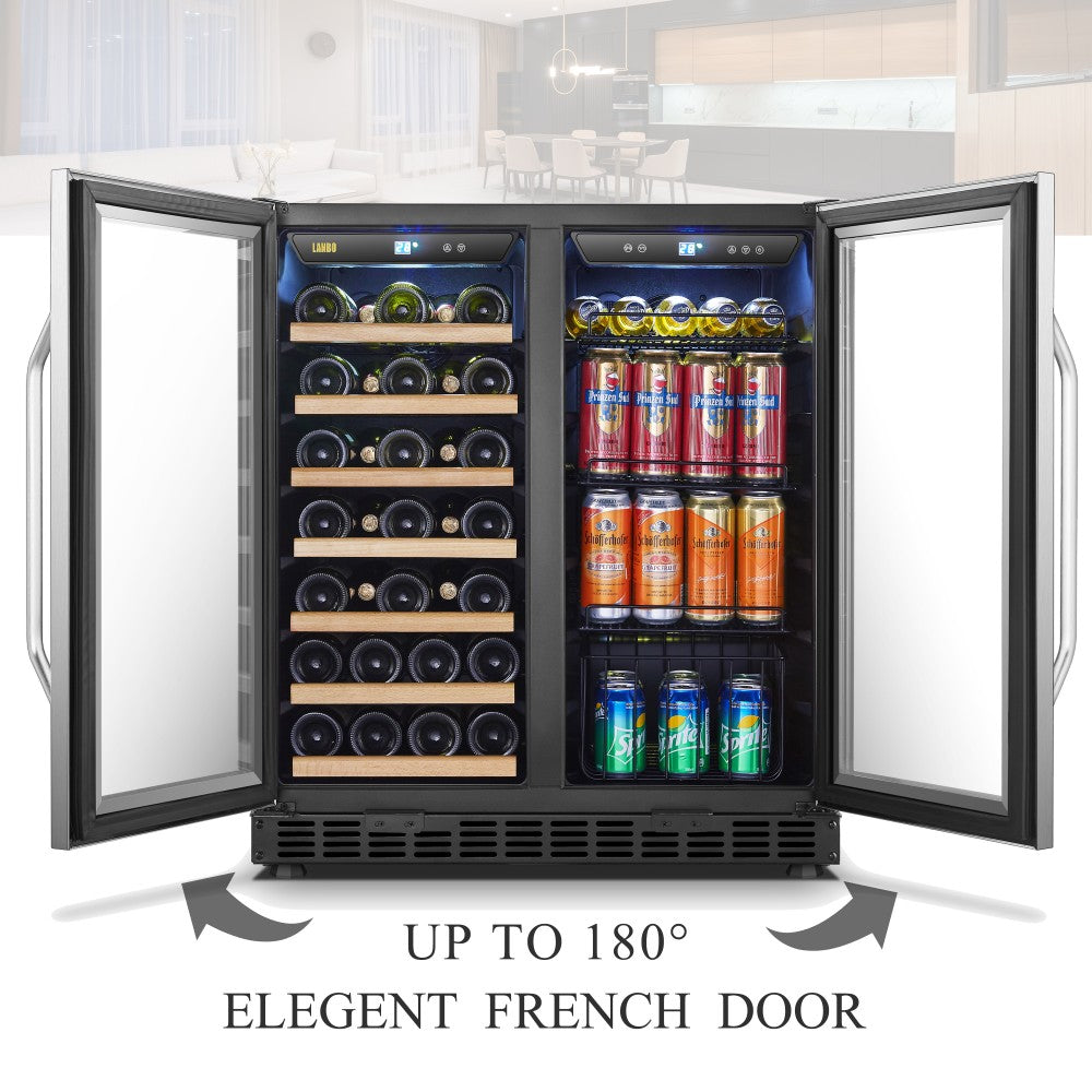 Lanbo Appliances 30 Inch Wine And Beverage Cooler