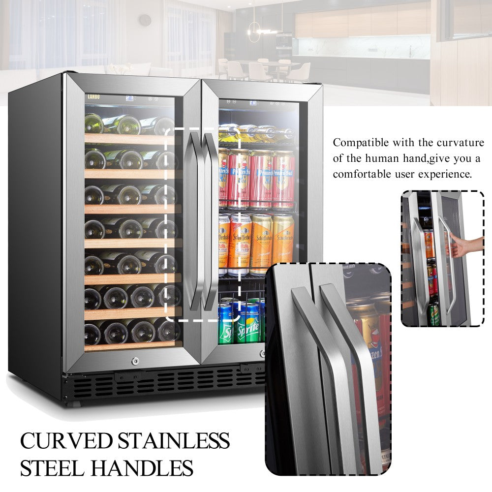 Lanbo Appliances 30 Inch Wine And Beverage Cooler