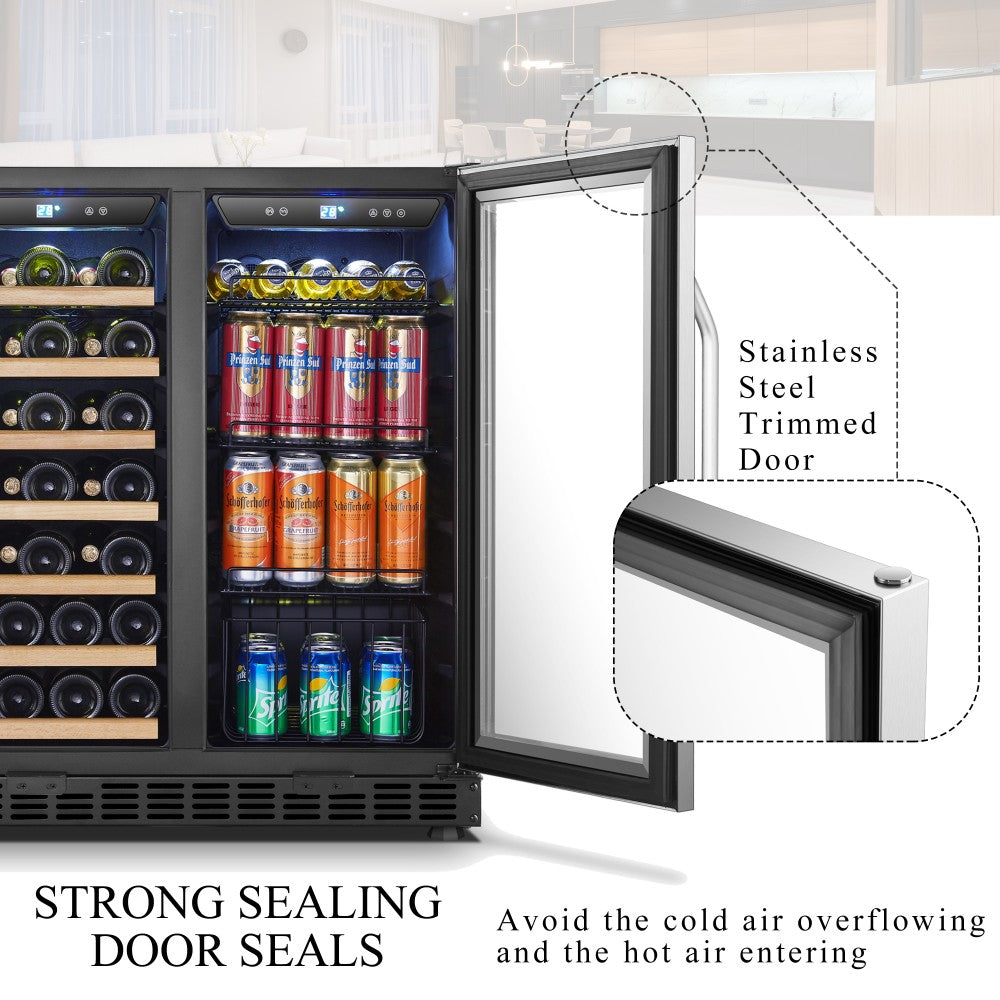 Lanbo Appliances 30 Inch Wine And Beverage Cooler