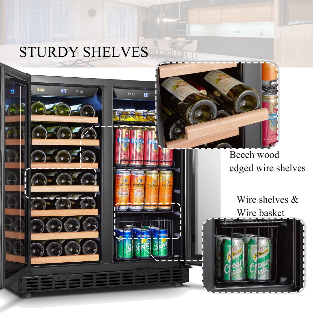 Lanbo Appliances 30 Inch Wine And Beverage Cooler