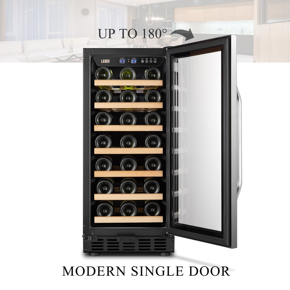 Lanbo Appliances 33 Bottle Single Zone Wine Cooler