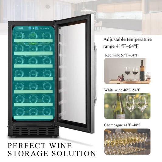 Lanbo Appliances 46 Bottle Dual Zone Wine Cooler