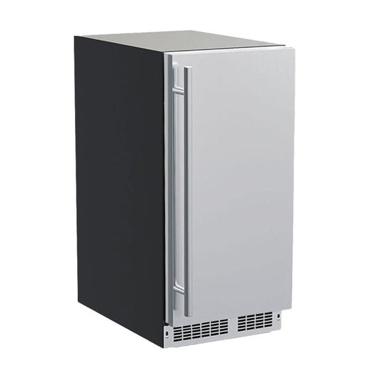 Marvel 15 inch Low Profile Nugget Ice Machine Pump  Stainless Steel Solid Reversible Door