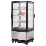 Maxx Cold X-Series 4-Sided Glass Two-Door Pass-Thru Merchandiser Refrigerator