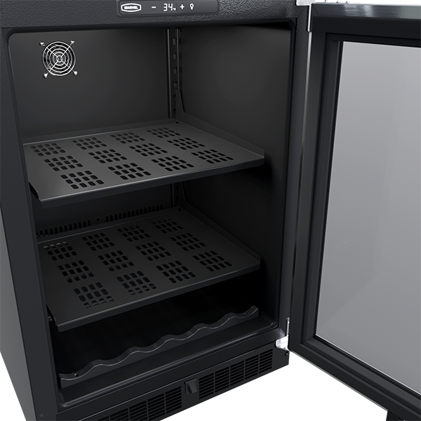 Marvel 24-In Built-In Beverage Center With 3-In-1 Convertible Shelves Panel Ready Glass Reversible Door