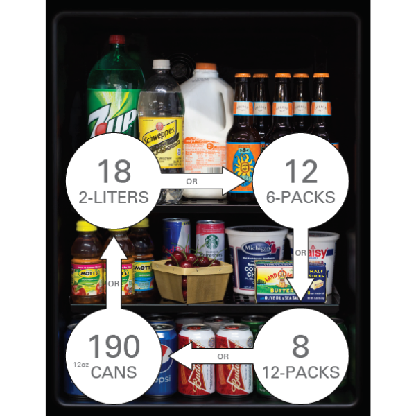 Marvel 24-In Built-In Beverage Center With 3-In-1 Convertible Shelves Panel Ready Glass Reversible Door