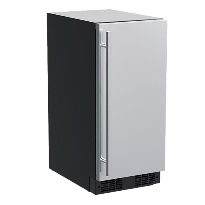 Marvel 15-In Built-In Clear Ice Machine Stainless Steel Solid Reversible Door