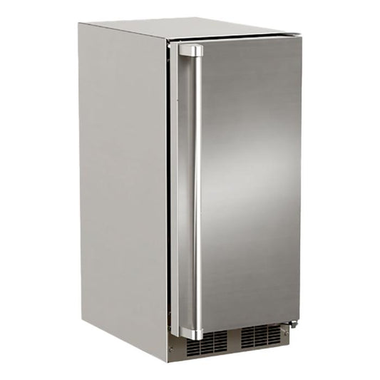 Marvel 15-In Outdoor Built-In Clear Ice Machine For Gravity Drain Applications Stainless Steel Solid Reversible Door