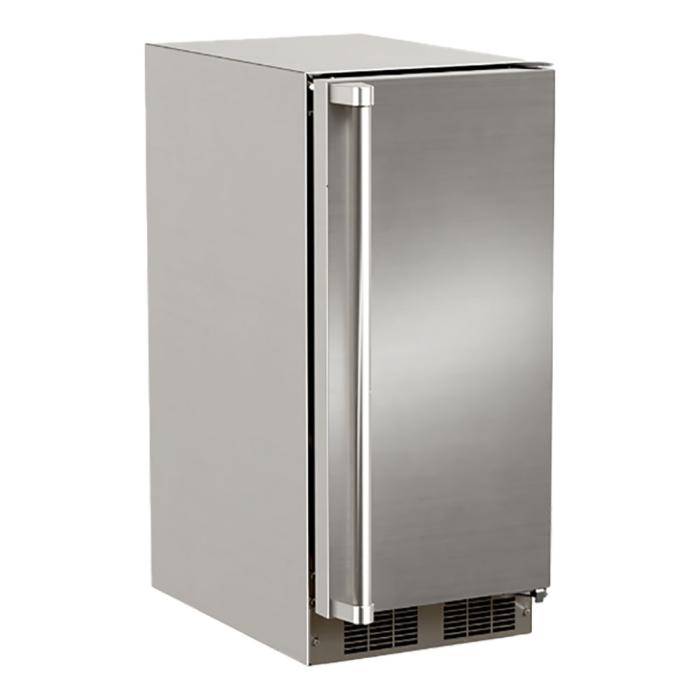 Marvel 15-In Outdoor Built-In Clear Ice Machine With Factory-Installed Pump Stainless Steel Solid Reversible Door