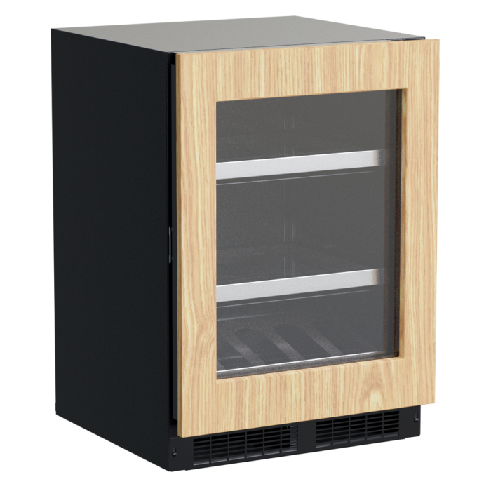 Marvel 24-In Professional Built-In Beverage Center With Panel Ready Glass Lock Reversible Door