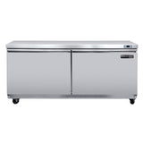 Maxx Cold 60 Inch 2 Door Undercounter Freezer