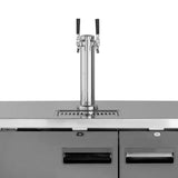 Maxx Cold 48 Inch Beer Tower / Dispenser (297L) with Stainless Steel Top - Black