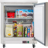 Maxx Cold 27.5 Inch Single Door Undercounter Freezer, Stainless Steel
