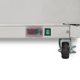 Maxx Cold 48.3 Inch Double Door Undercounter Refrigerator, Stainless Steel
