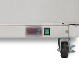 Maxx Cold 60.3 Inch Double Door Undercounter Refrigerator, Stainless Steel