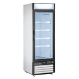 Maxx Cold 27 Inch Glass Door Merchandiser Freezer, Free Standing, 23 Cu. Ft.