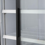 Maxx Cold 54 Inch Double Glass Door Merchandiser Refrigerator, Free Standing, 48 Cu. Ft.