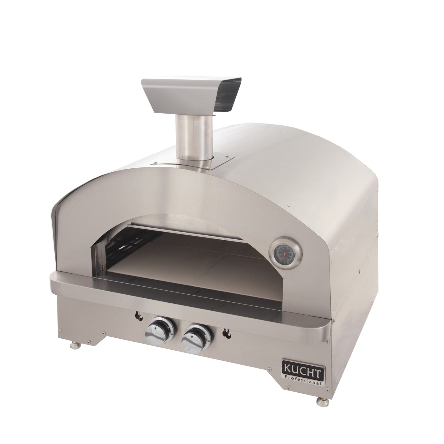 Kucht Napoli Stainless Steel, Countertop & Gas-powered Pizza Oven - Yellow