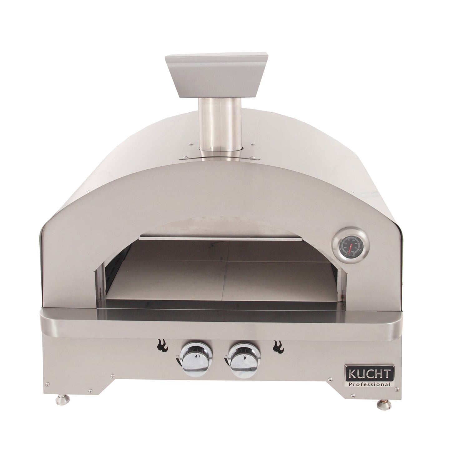 Kucht Napoli Stainless Steel, Countertop & Gas-powered Pizza Oven - Yellow