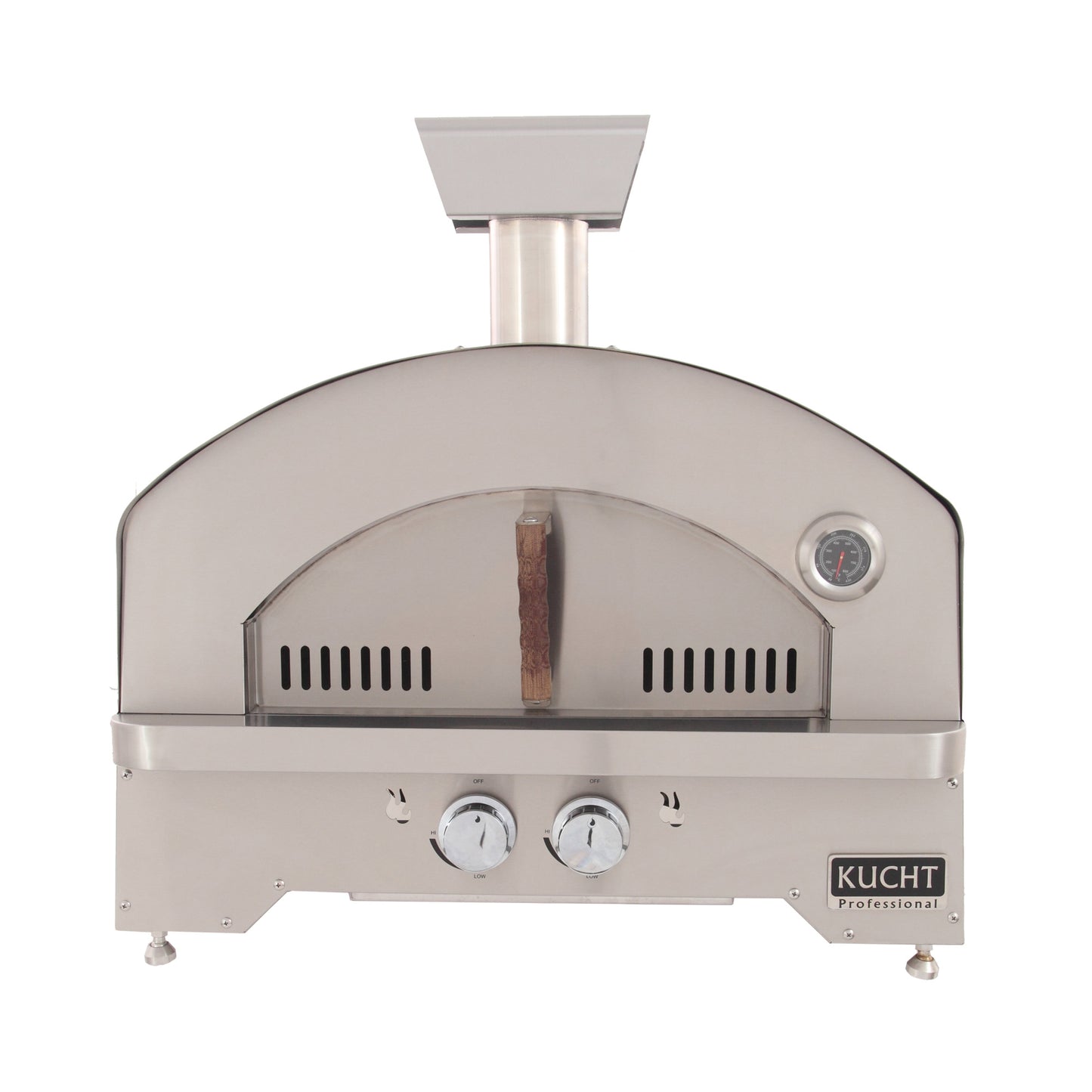 Kucht Napoli Stainless Steel, Countertop & Gas-powered Pizza Oven - Yellow