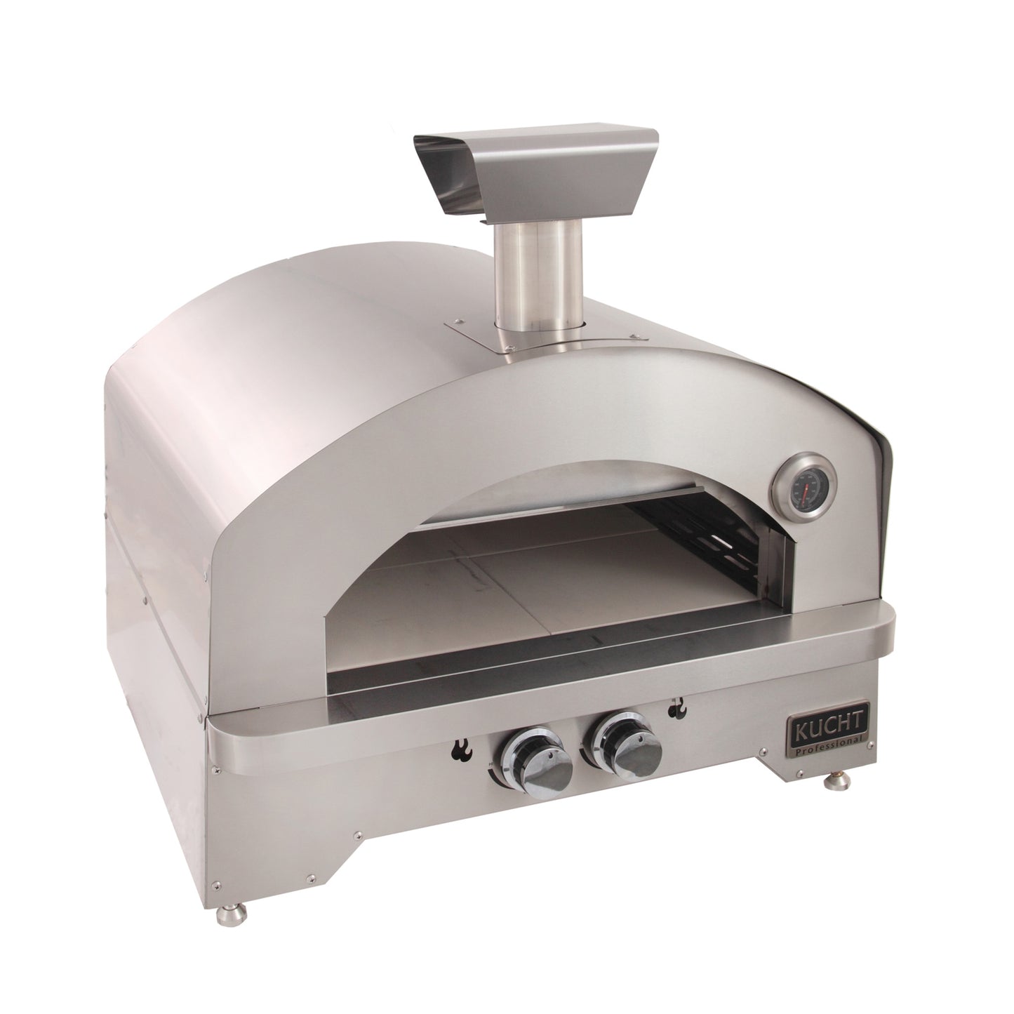 Kucht Napoli Stainless Steel, Countertop & Gas-powered Pizza Oven - Yellow