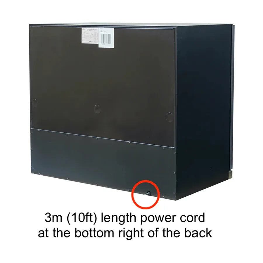 KingsBottle 39″ Under Counter Black Wine And Beverage Refrigerator Combo