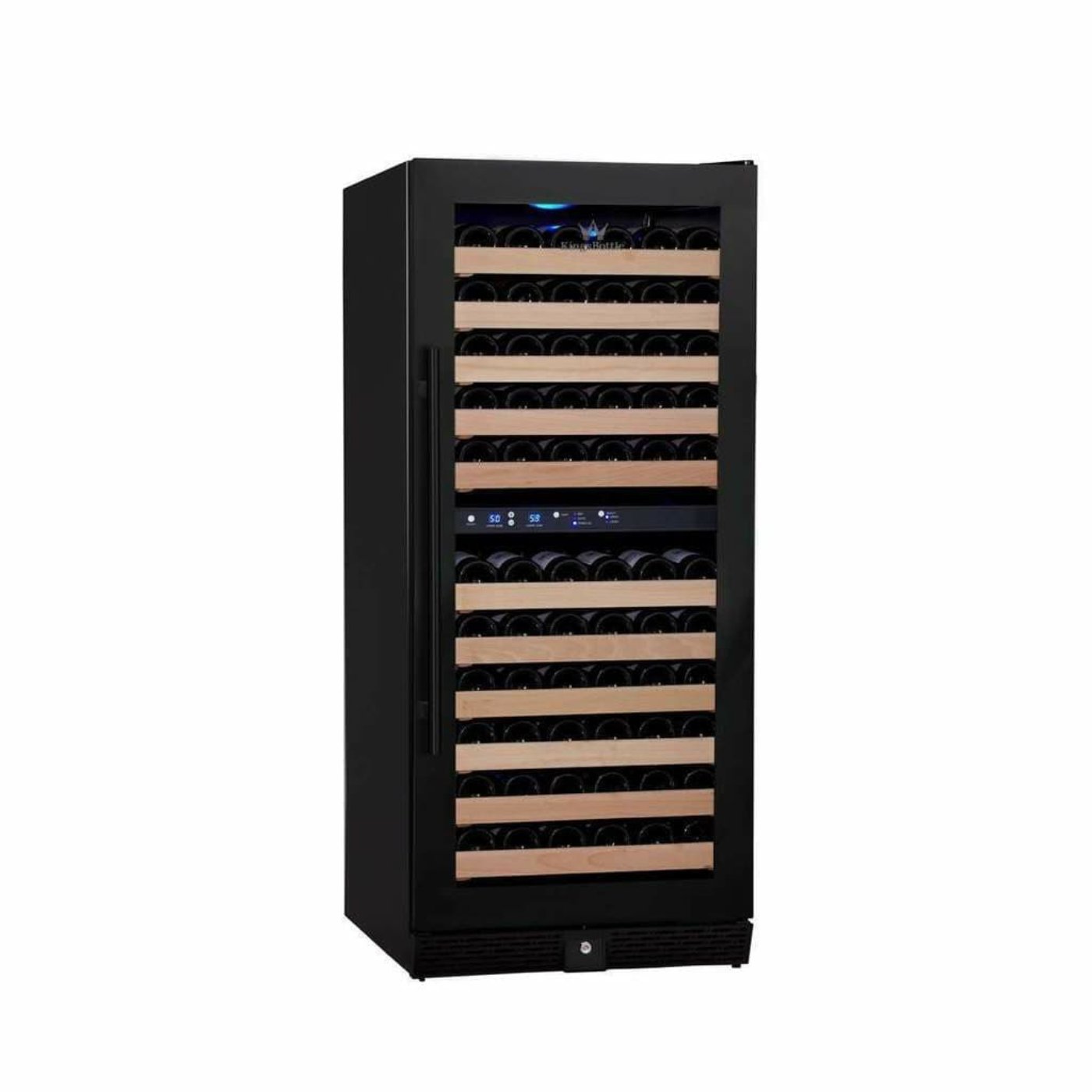 Kings Bottle 100 Bottle Upright Dual Zone Wine Fridge For Home