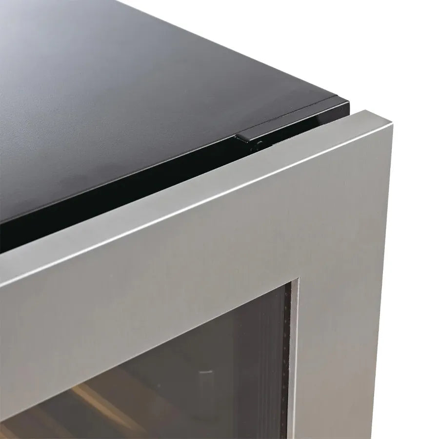 KingsBottle 47″ Under Counter Stainless Steel Wine And Beverage Refrigerator Combo, 3 Temp Zones