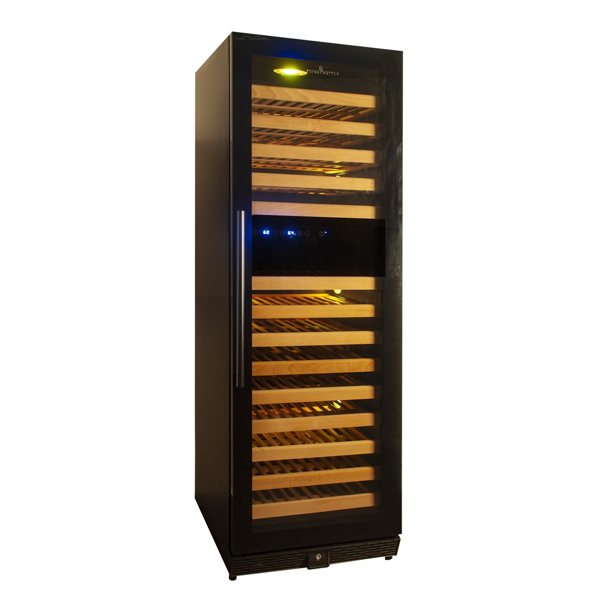 Kingsbottle 164 Bottle Large Wine Refrigerator With Glass