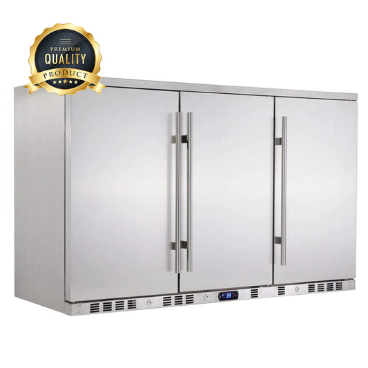 KingsBottle 324 Can 53″ Solid 3-Door Outdoor Beverage Cooler