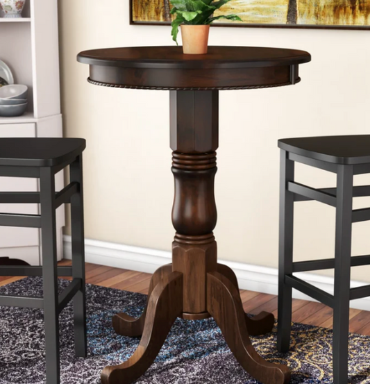 Ram Game BPUB - English Style Circle Pub Table - Cappuccino