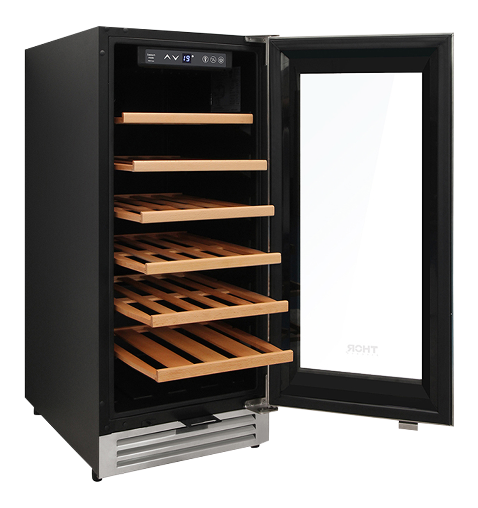 Thor Kitchen 15-Inch Single Zone Wine Cooler, 33 Wine Bottle Capacity