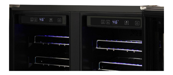 Thor Kitchen 42 Bottle Dual Zone Built-in Wine Cooler