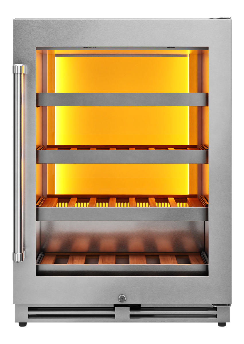 Thor Kitchen 24-Inch Single Zone Wine Cooler, 45 Wine Bottle Capacity