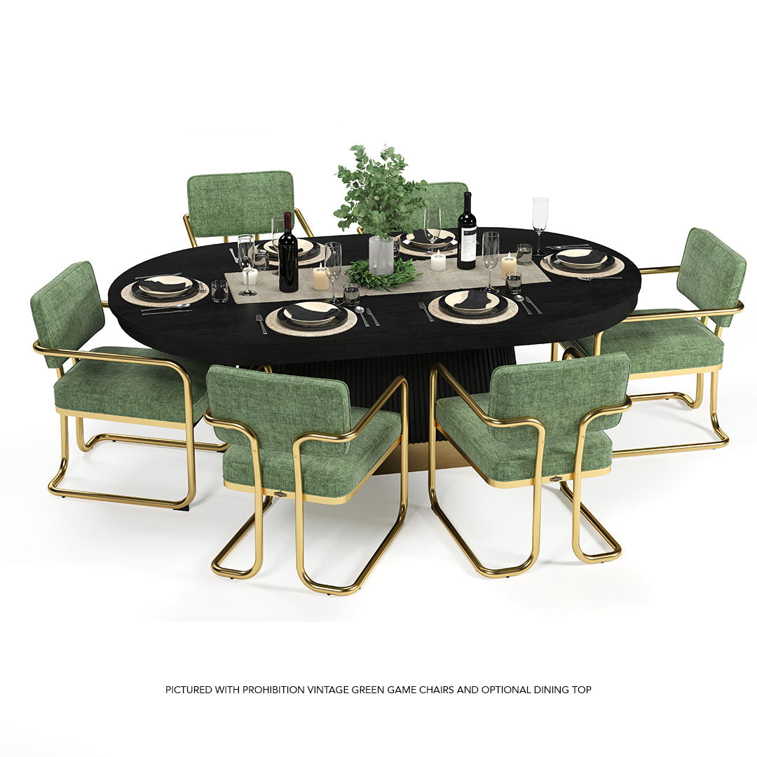 Ram Game PRODCHR - Prohibition Game / Dining Chair-Green