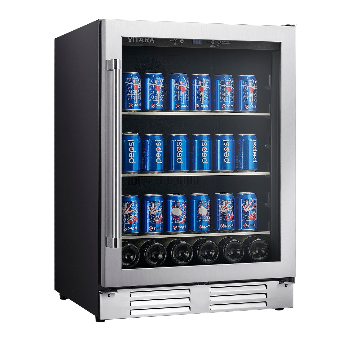 Vitara 24 Inch Width 108 Can Beverage Center (VBBW1080S)