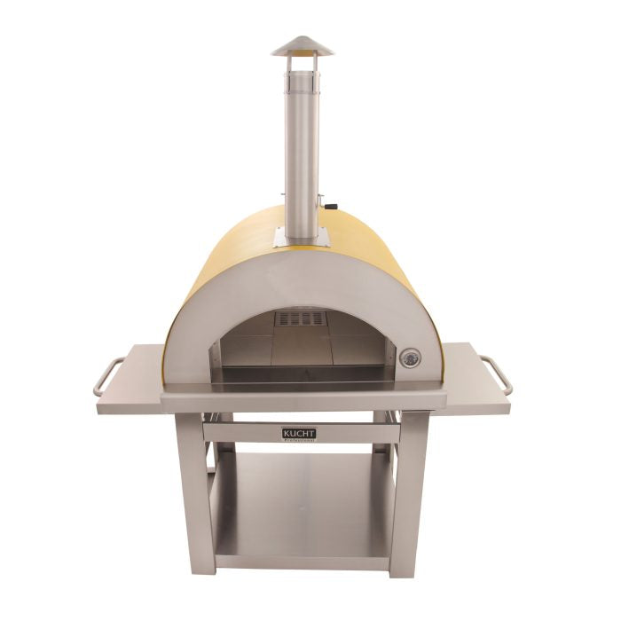 Kucht Venice Stainless Steel Wood Fired Pizza Oven - Yellow