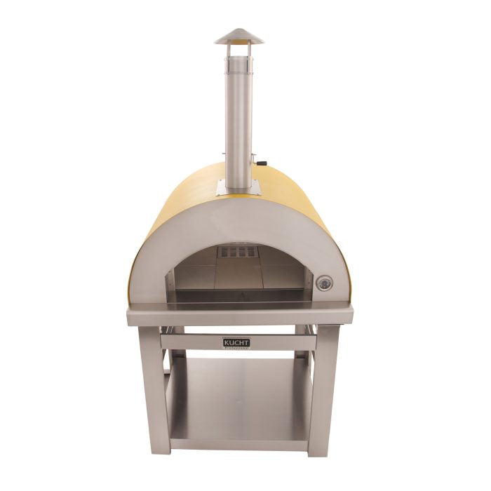 Kucht Venice Stainless Steel Wood Fired Pizza Oven - Yellow