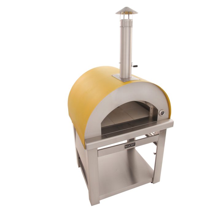 Kucht Venice Stainless Steel Wood Fired Pizza Oven - Yellow