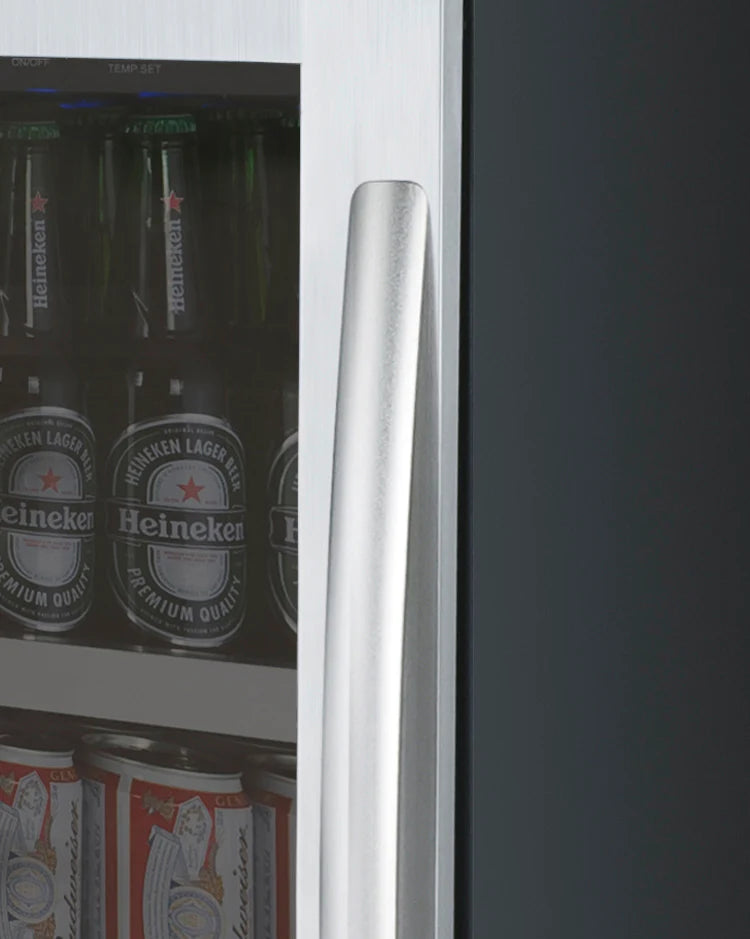Allavino Built-In Wine Fidge-15" Wide FlexCount II Tru-Vino Stainless Steel Left Hinge Beverage Center