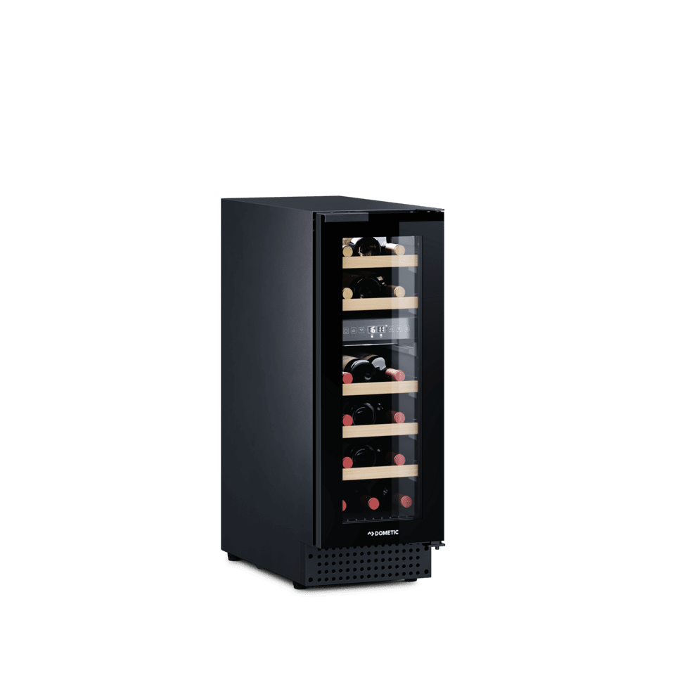 Dometic Wine Cooler D18B 12 inch Wine Cooler, Dual-Zone, Freestanding or Built-in, 18 bottles