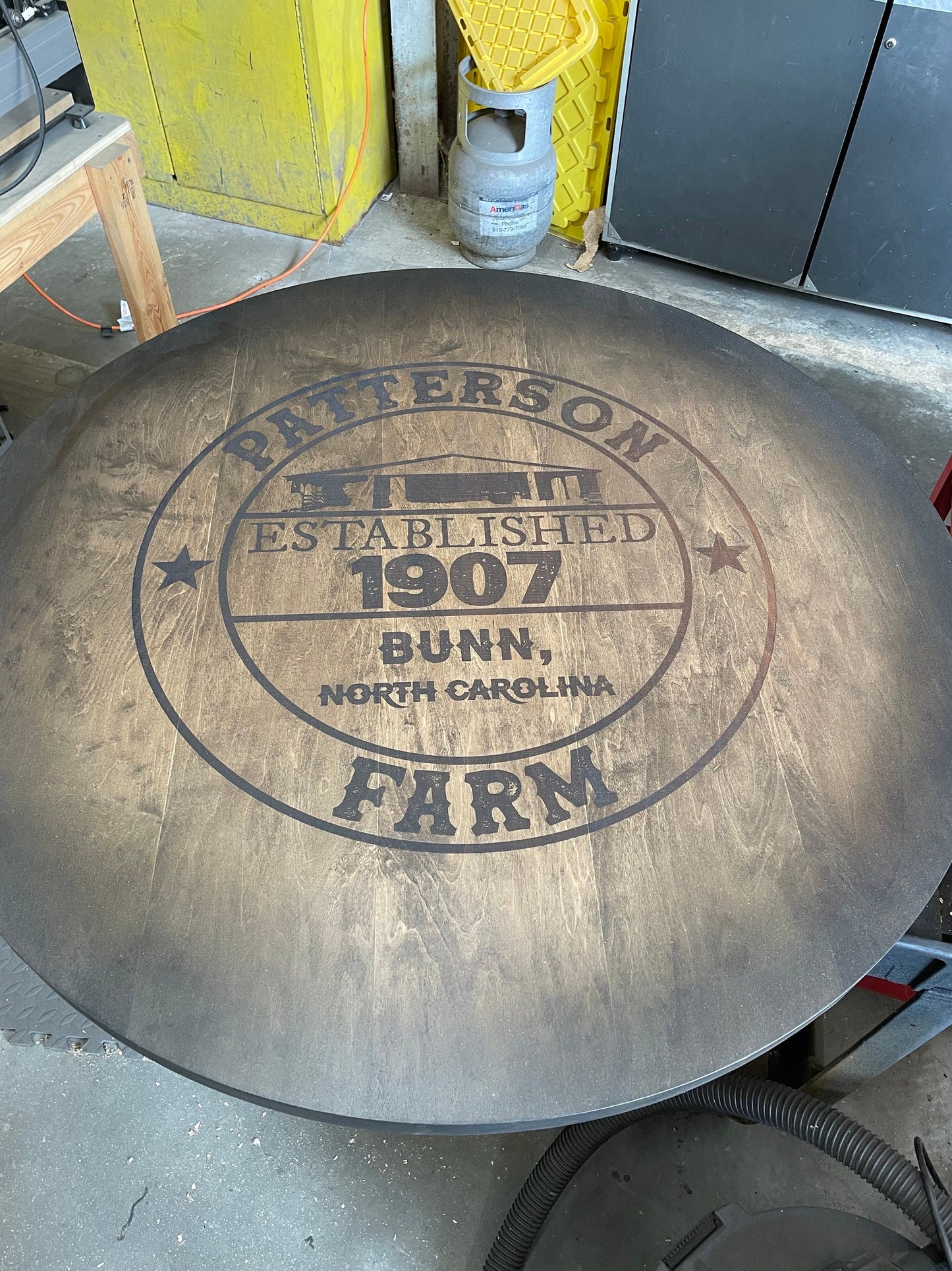 Custom Bourbon Whiskey Barrel Bistro Table