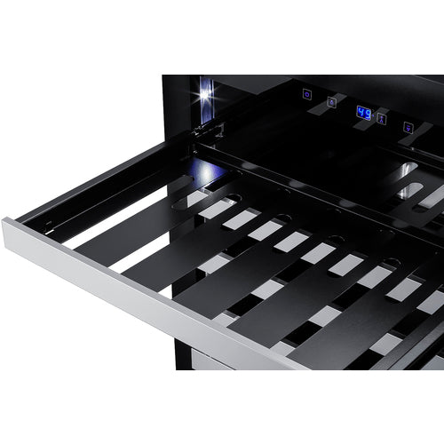 Summit Appliance 33 Bottle 24" Wide Built-In Wine Cellar, ADA Compliant (Panel Not Included)