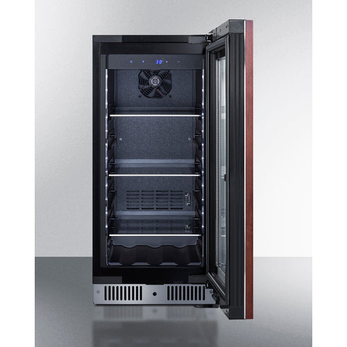 Summit Appliance 15 inch Wide Built-In Beverage Center With Panel-Ready Glass Door