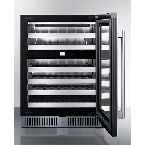 Summit Appliance 24 inch Dual Zone Built-In Wine Cellar