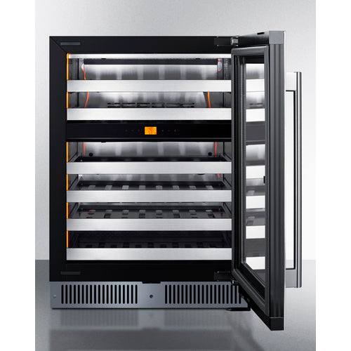 Summit Appliance 24 inch Dual Zone Built-In Wine Cellar