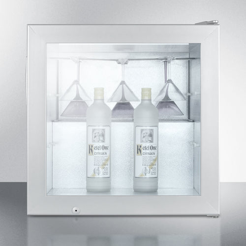 Summit Appliance Compact Commercial Vodka Chiller With Self-Closing Glass Door