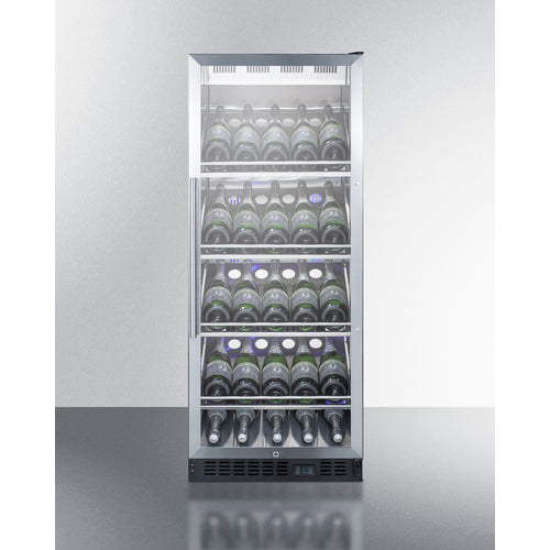 Summit Appliance 25 Bottle 24" Wide Single Zone Commercial Champagne Wine Cellar