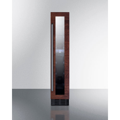 Summit Appliance 7 Bottle 6" Wide Built-In Wine Cellar, ADA Height (Panel Not Included)